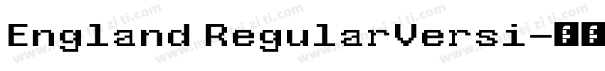 England RegularVersi字体转换